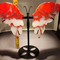 Chicken Blood Stone Butterfly Wings (“Crimson Flight”)