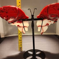 Chicken Blood Stone Butterfly Wings (“Crimson Flight”)