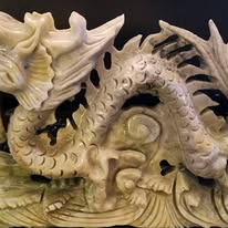 Jade Dragon Carving (“Emerald Guardian”)