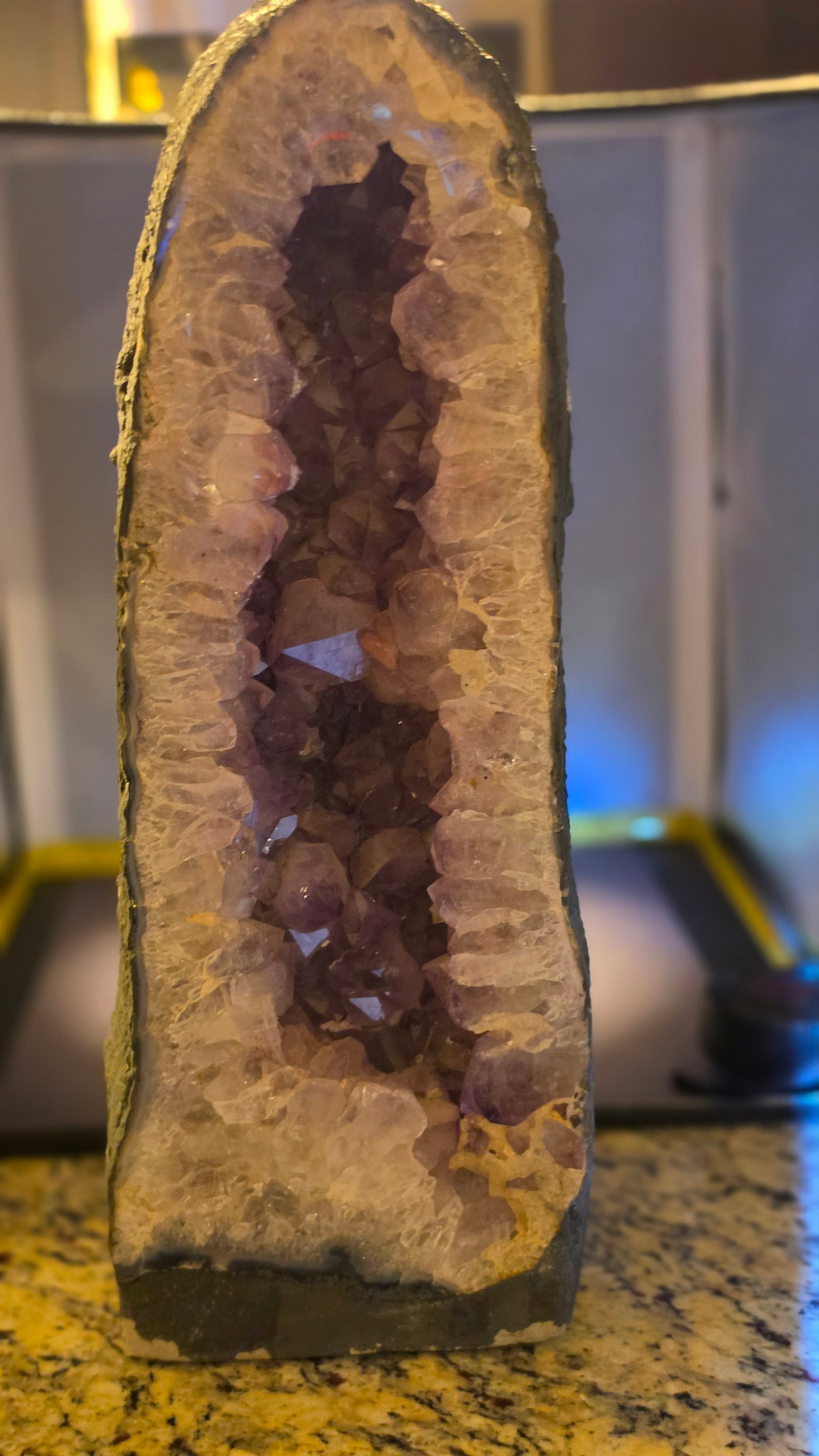 Large Amethyst free form cathedral cluster