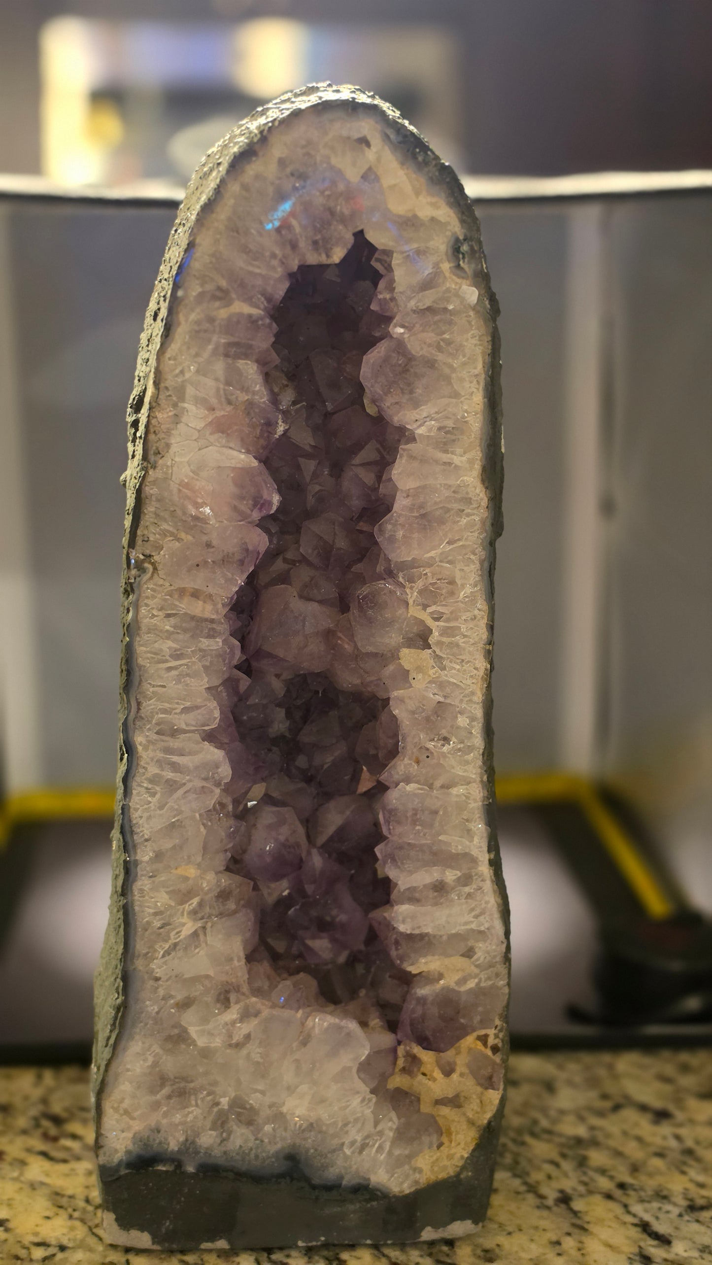 Large Amethyst free form cathedral cluster