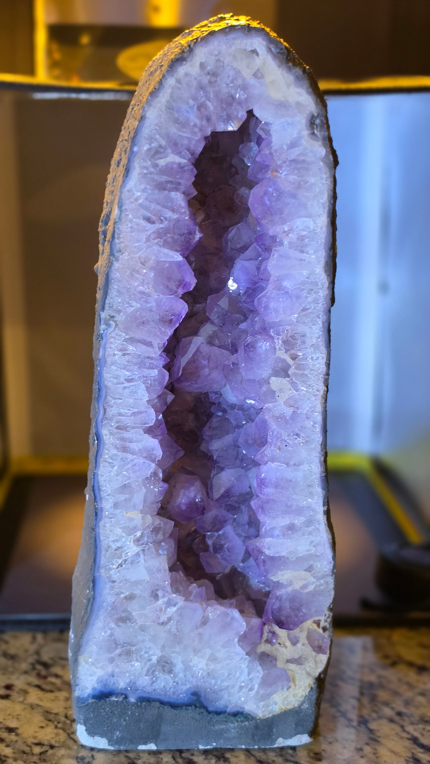 Large Amethyst free form cathedral cluster