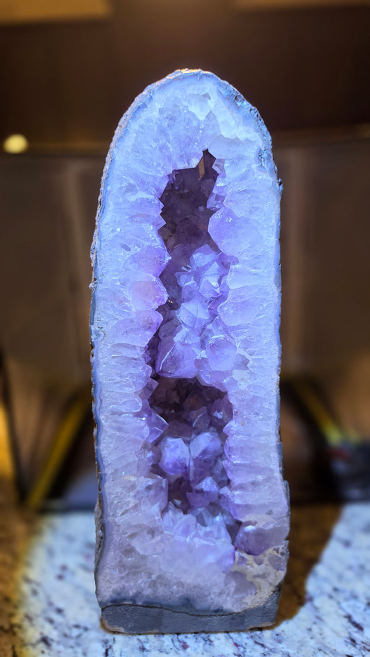 Large Amethyst free form cathedral cluster