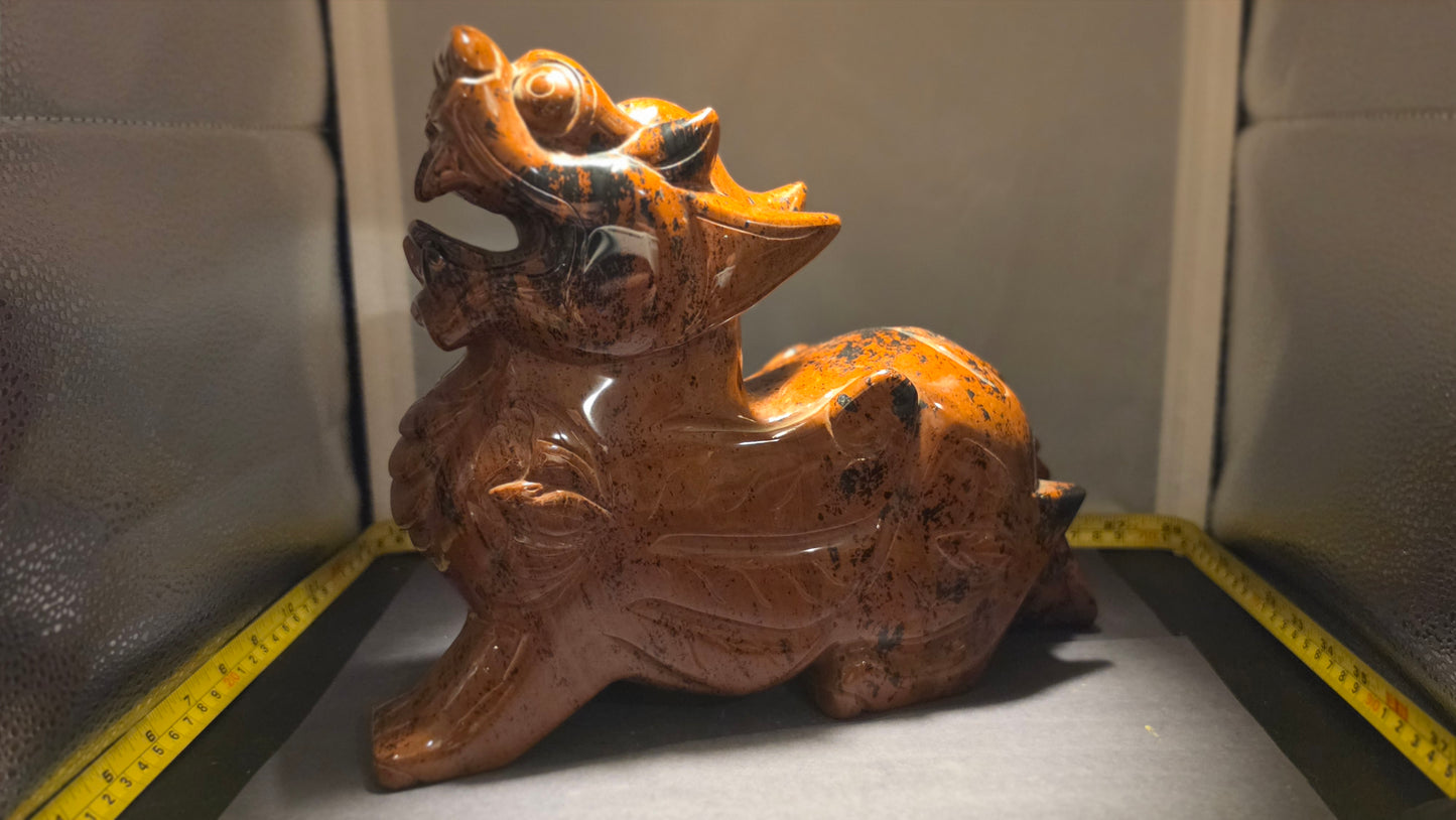 Pixiu Guardian Jade Sculpture