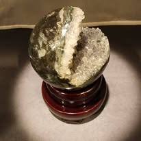 Druzy Amethyst Sphere (“Pacman”)